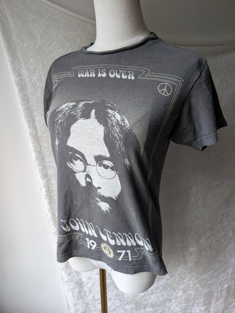 War Is Over John 1 In 1971 Extra Small Combed Cotton Tee